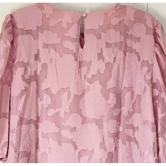 Zeagoo Womens Shirt Scoop Neck 3/4 Sleeve‎ Lined Blouse Pink Size XXL NEW - Picture 4 of 5